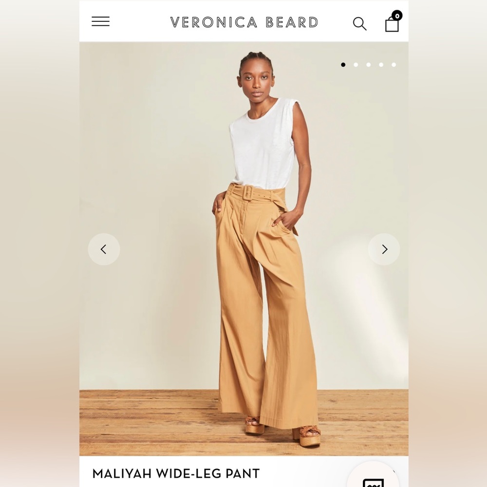 Veronica Beard Maliyah Wide Leg Pant